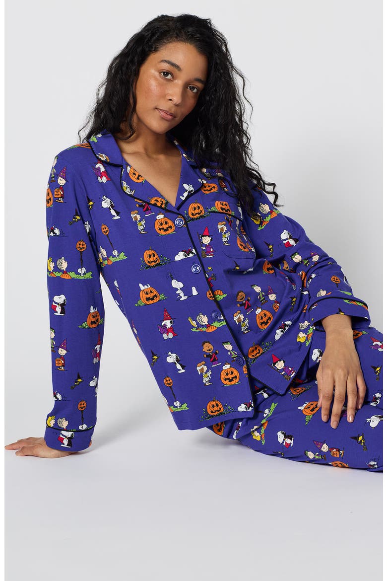 Peanuts Spooky Season Cotton Blend Pajamas, Alternate, color, SPOOKY SEASON SNOOPY