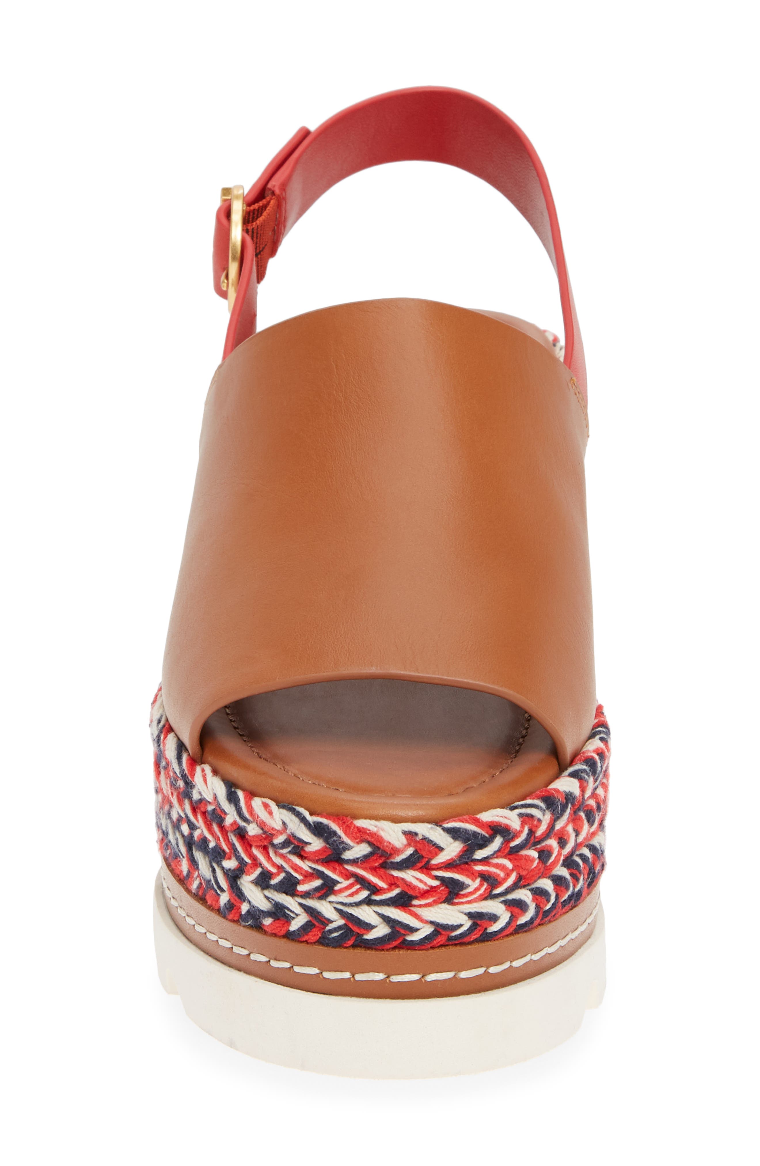 Tory Burch Miranda Espadrille Platform Wedge Sandal, Alternate, color, 