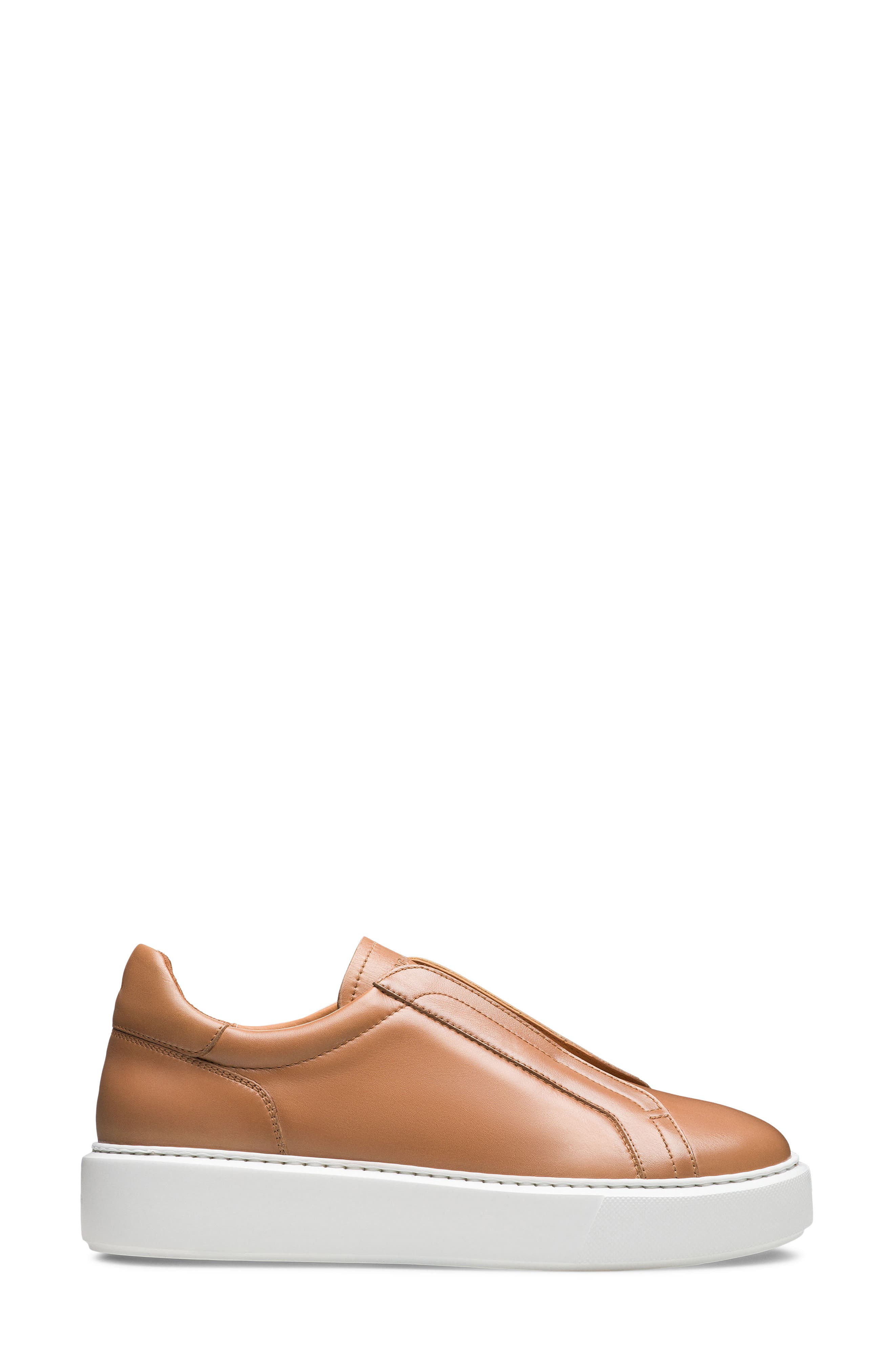 Gasol Slip-On Leather Sneaker, Alternate, color, CAMEL