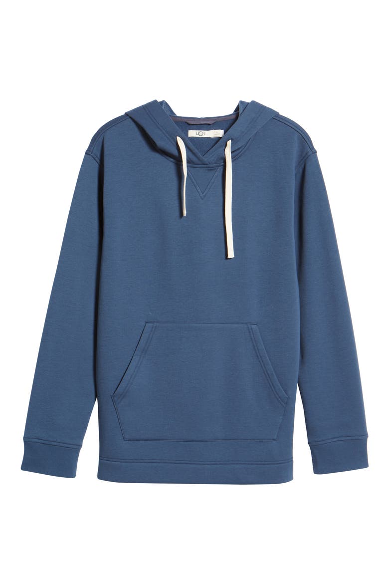 Branden Stretch Cotton Fleece Lounge Hoodie, Alternate, color, NORTHERN BLUE