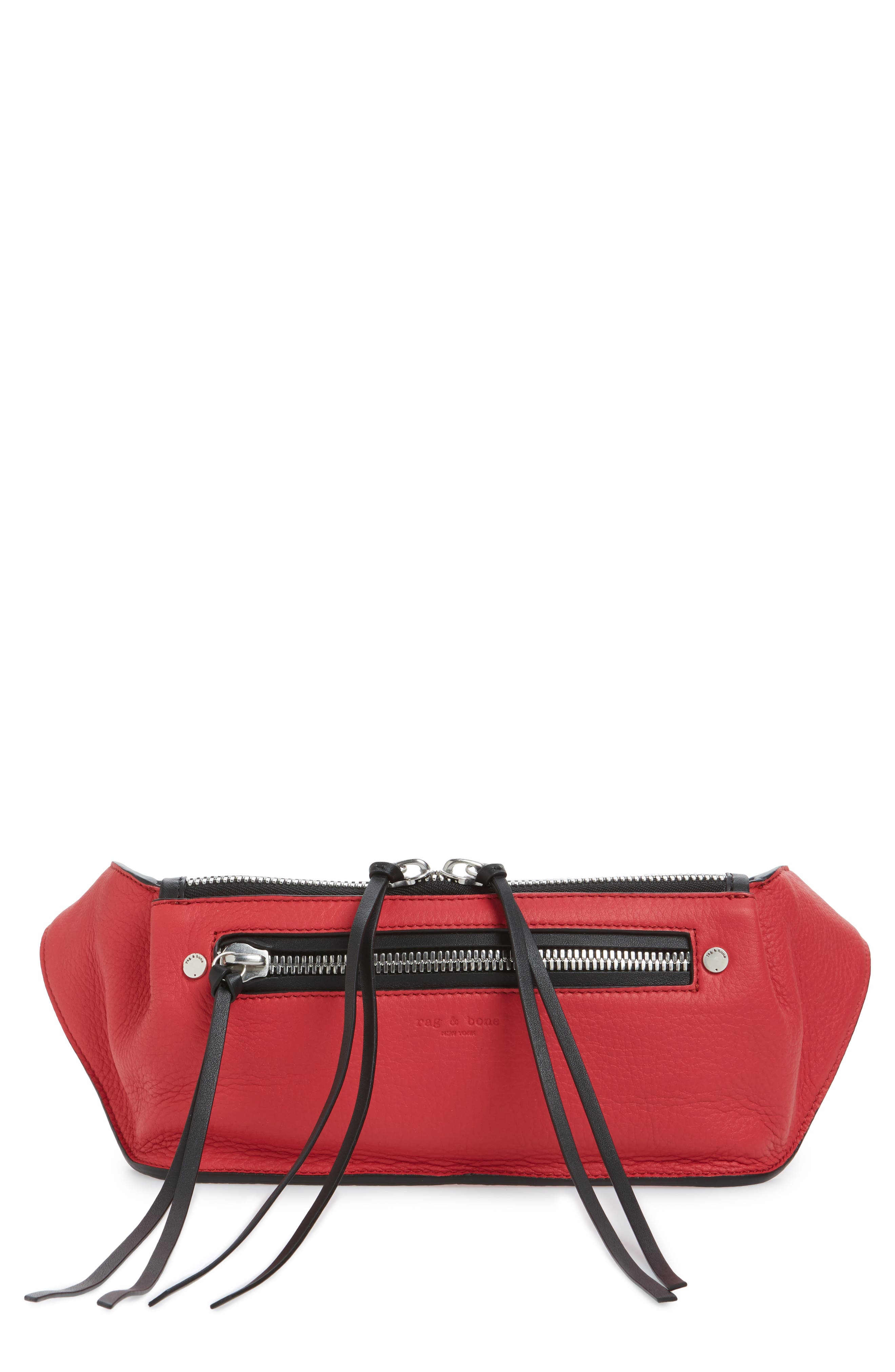 rag & bone Large Ellis Leather Belt Bag, Main, color, 