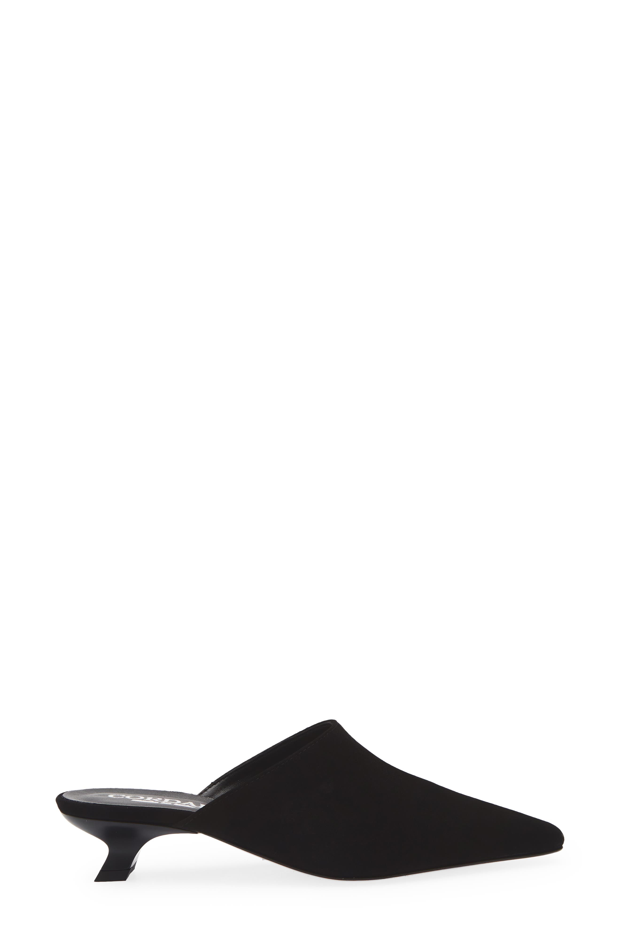 Cordani Ronan Kitten Heel Mule, Alternate, color, Black Suede