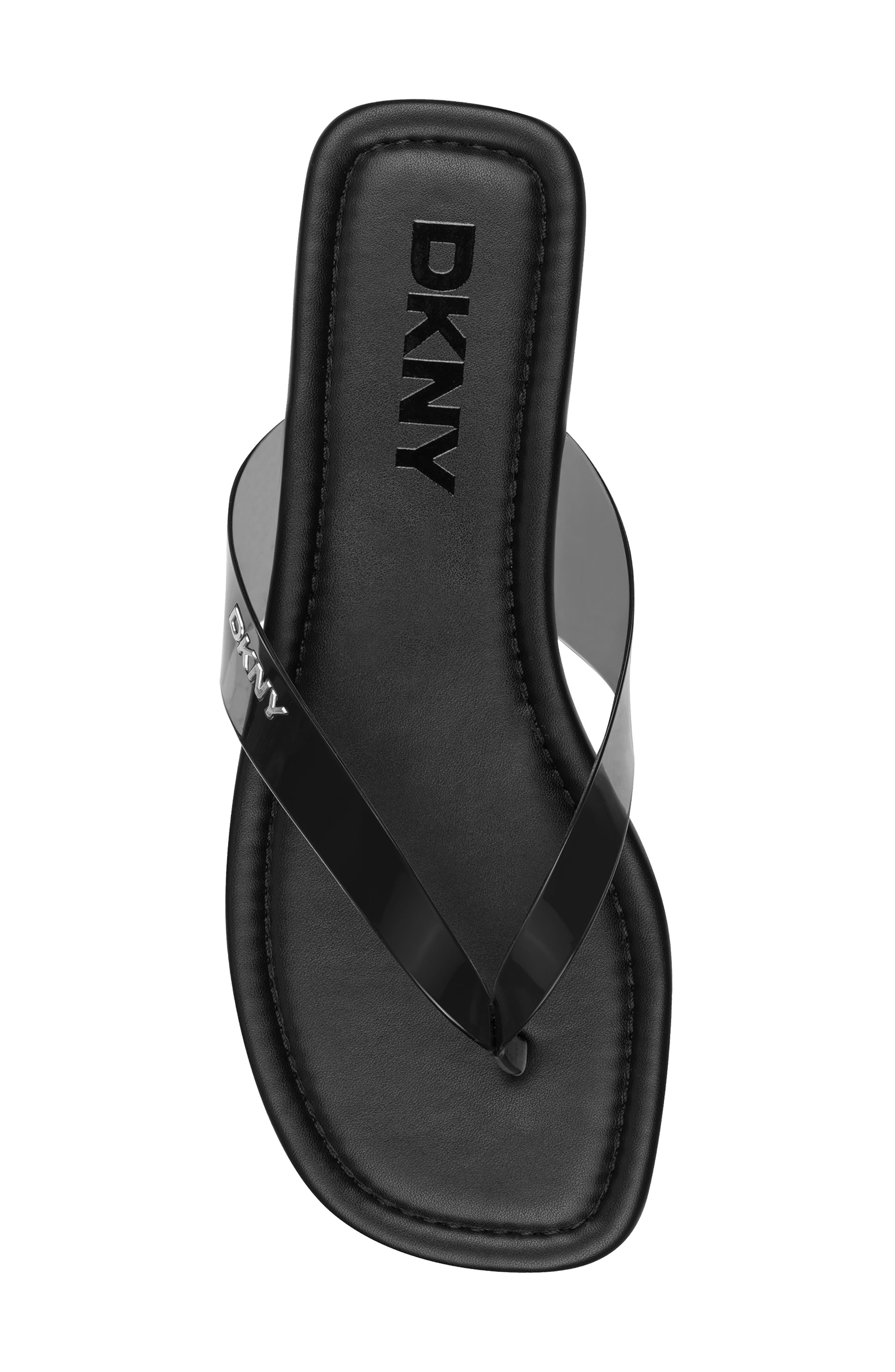 DKNY Hampton Flip Flop, Alternate, color, Black