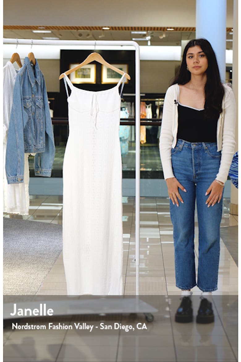 Myla Pointelle Maxi Sweater Dress video