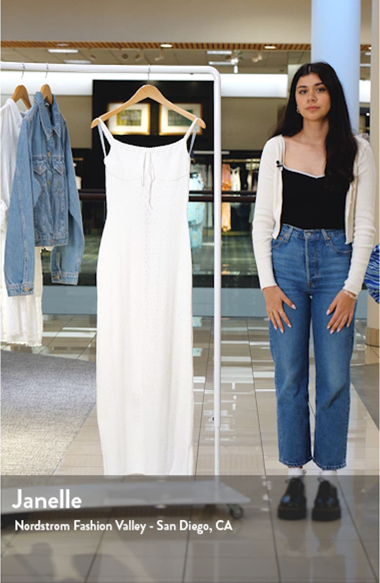 Myla Pointelle Maxi Sweater Dress, sales video thumbnail