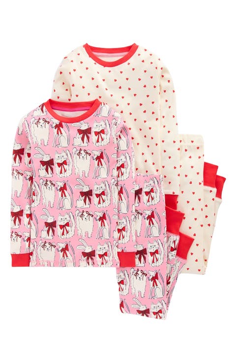 Kids' Assorted 2-Pack Fitted Cotton Two-Piece Pajamas (Toddler, Little Kid & Big Kid)