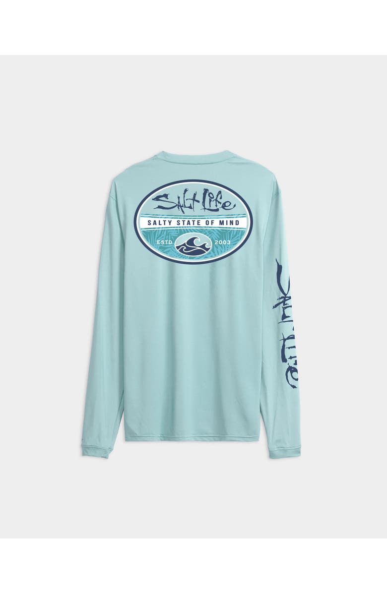 Salt Life Secret Spot Long Sleeve SLX Performance Tee, Alternate, color, Lt Aruba Heather