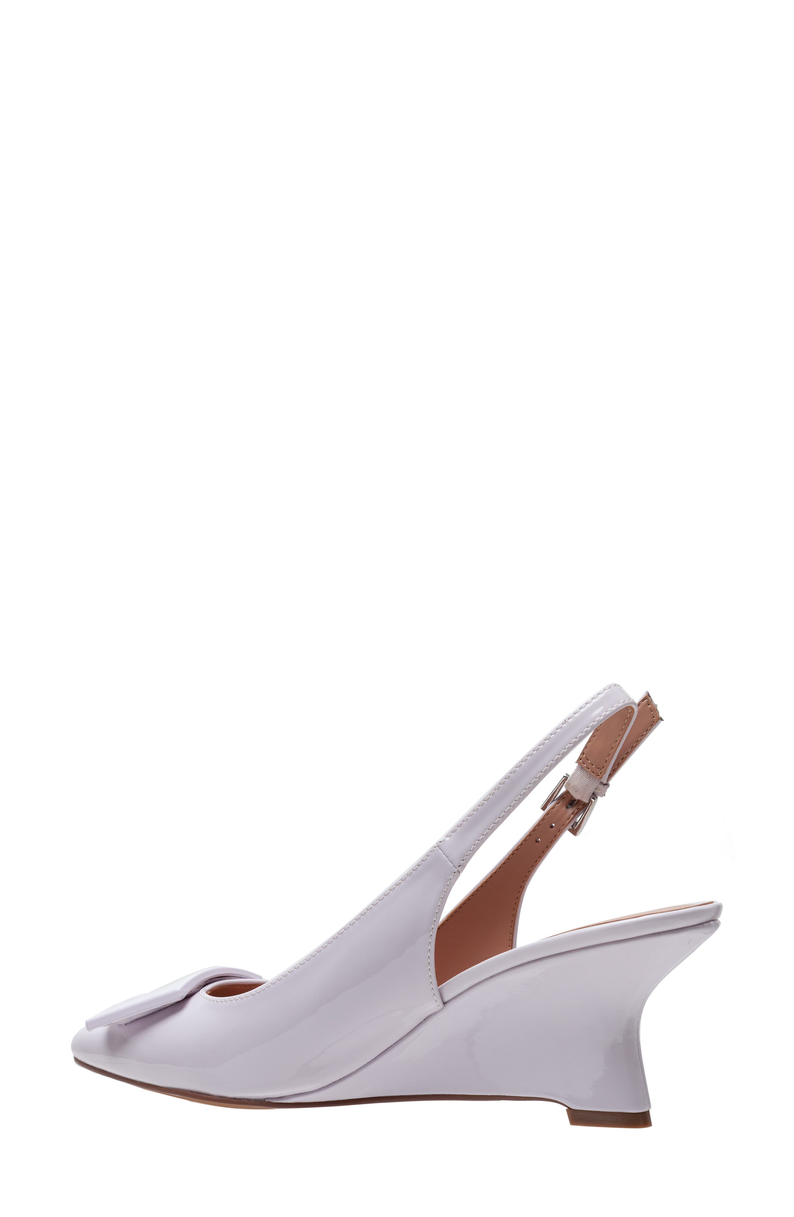 Linea Paolo Vista Slingback Pointed Toe Wedge Pump, Alternate, color, Lavender Fog