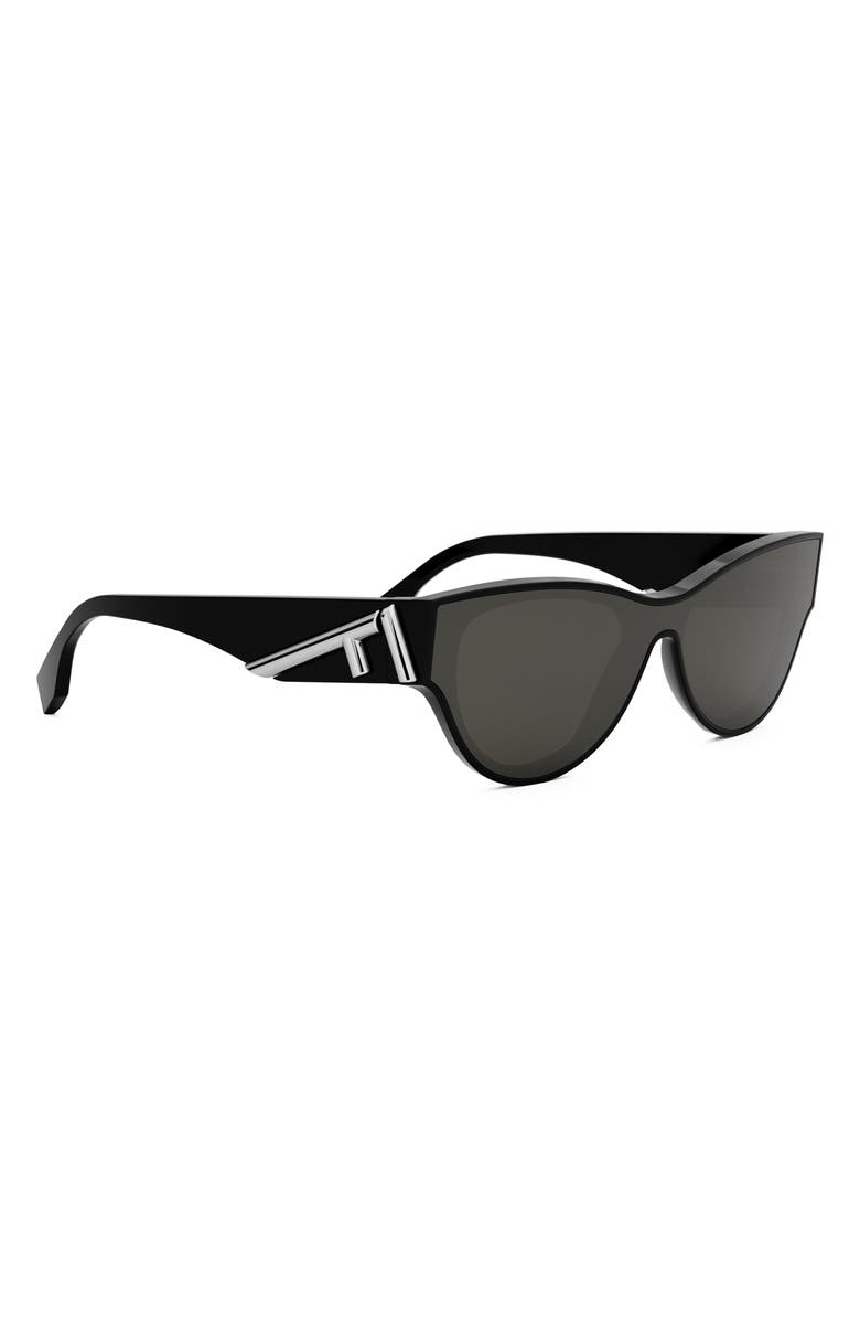 Fendi 'Fendi First 53mm Cat Eye Sunglasses, Alternate, color, Shiny Black / Smoke