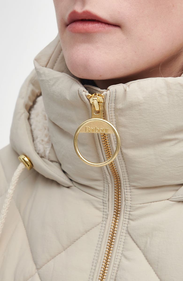 Barbour Kirkton Longline Puffer Coat, Alternate, color, Oatmeal/ Ancient