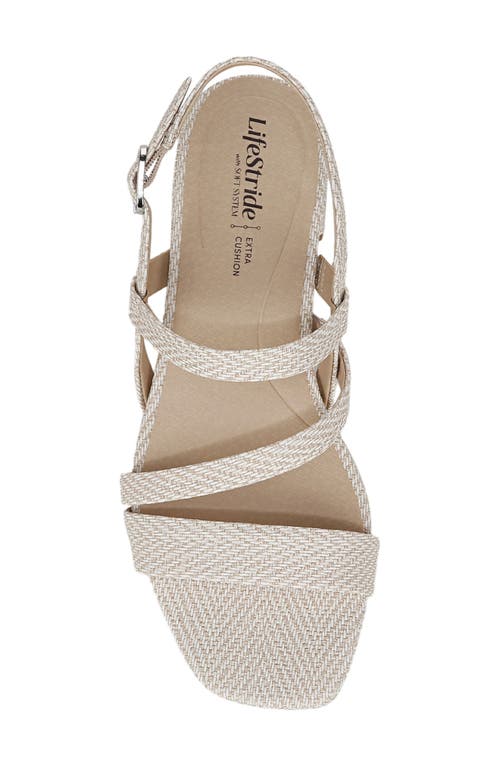 Shop Lifestride Janet Slingback Sandal In Bone