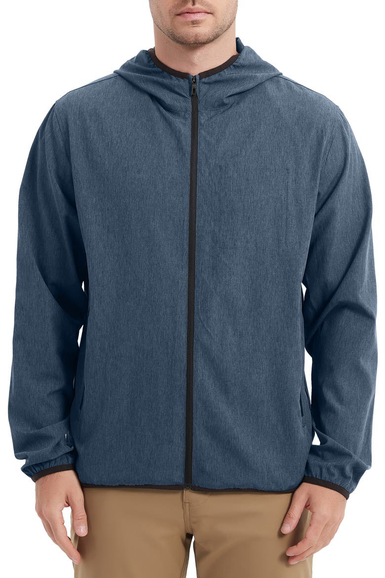 Flex Sport Water Resistant Stretch Jacket, Main, color, DARK SEA
