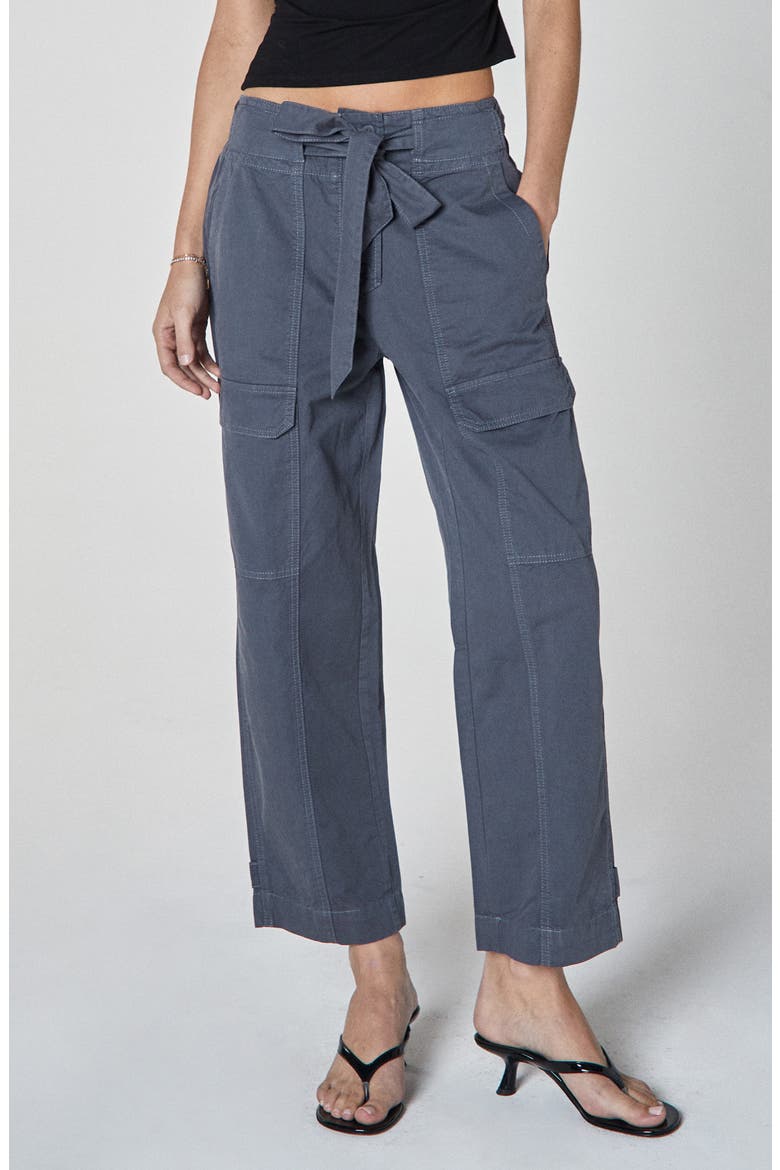 Mia Drawstring Cargo Pants, Main, color, BLUE NOTE
