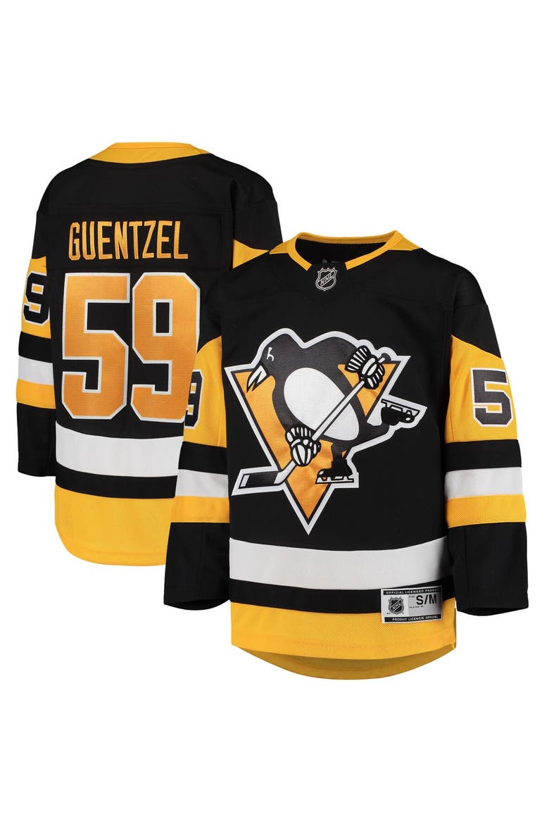 Youth Jake Guentzel Black Pittsburgh Penguins Home Premier Player Jersey, Main, color, Black