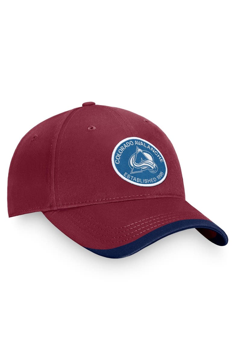 FANATICS Men's Fanatics Branded Burgundy Colorado Avalanche Fundamental Adjustable Hat, Alternate, color, Burgundy