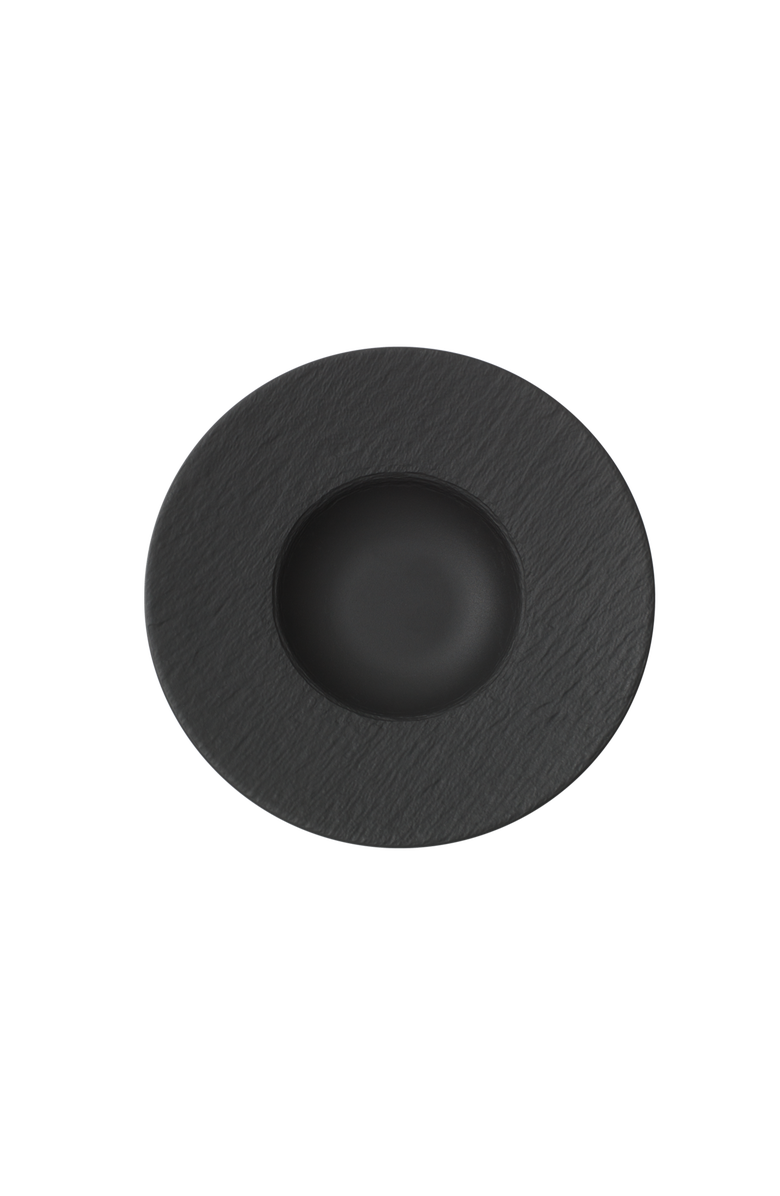 Villeroy & Boch Manufacture Rock Pasta Bowl Set of 4, Alternate, color, Black
