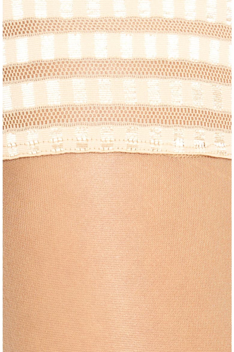 'Pure Matt 20' Stay-Up Stockings, Alternate, color, GOLDEN
