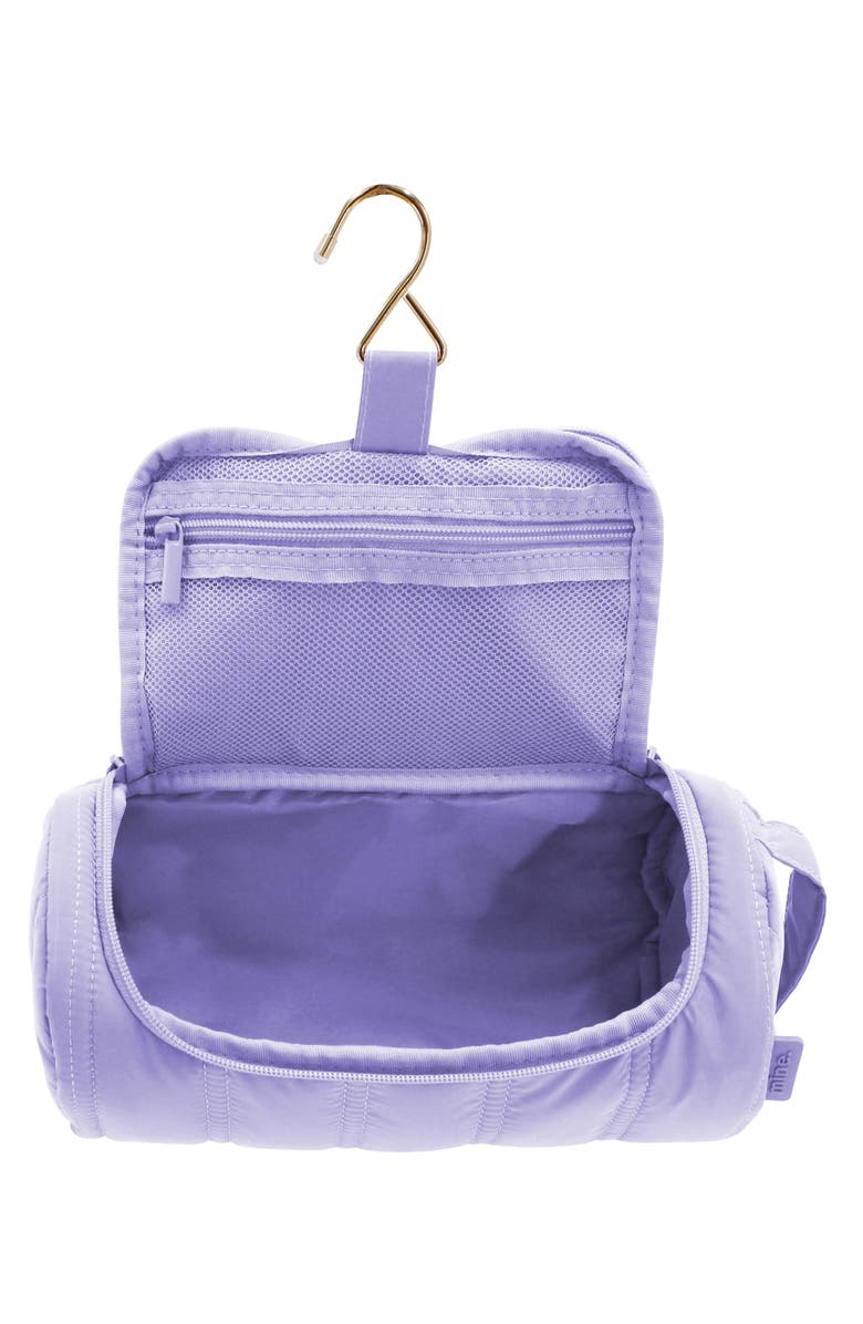 MYTAGALONGS Barrel Hanging Toiletry Bag, Alternate, color, Lilac