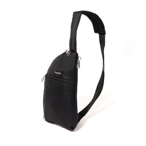 Baggallini Securtex Anti-theft Half Moon Sling In Black