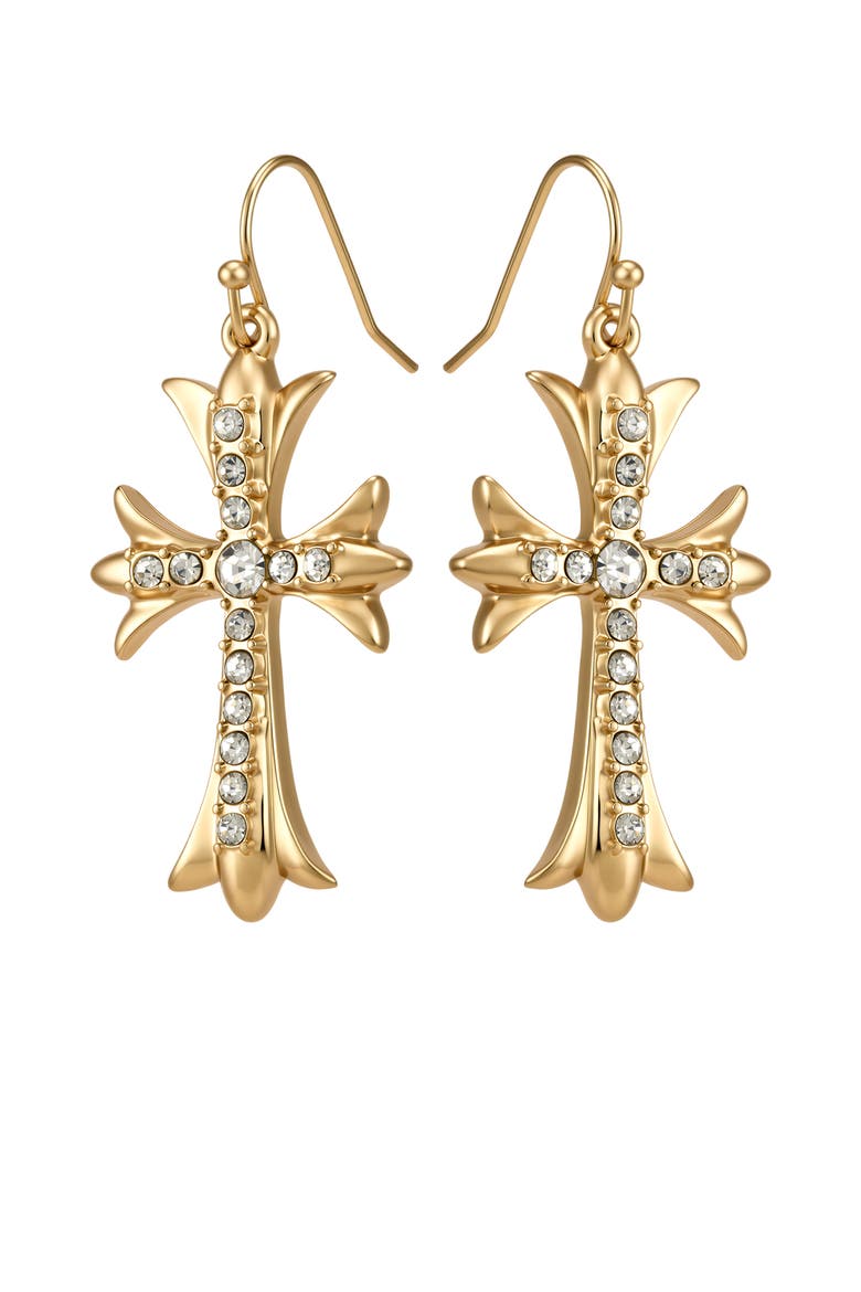 Linear Earrings, Alternate, color, Gold