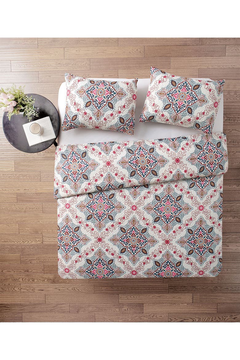 Wyndham Medallion Quilt Set - King, Alternate, color, MULTI