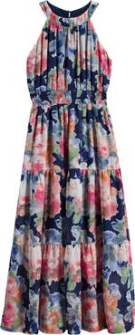 LOVE, NICKIE LEW Kids' Floral Print Party Dress