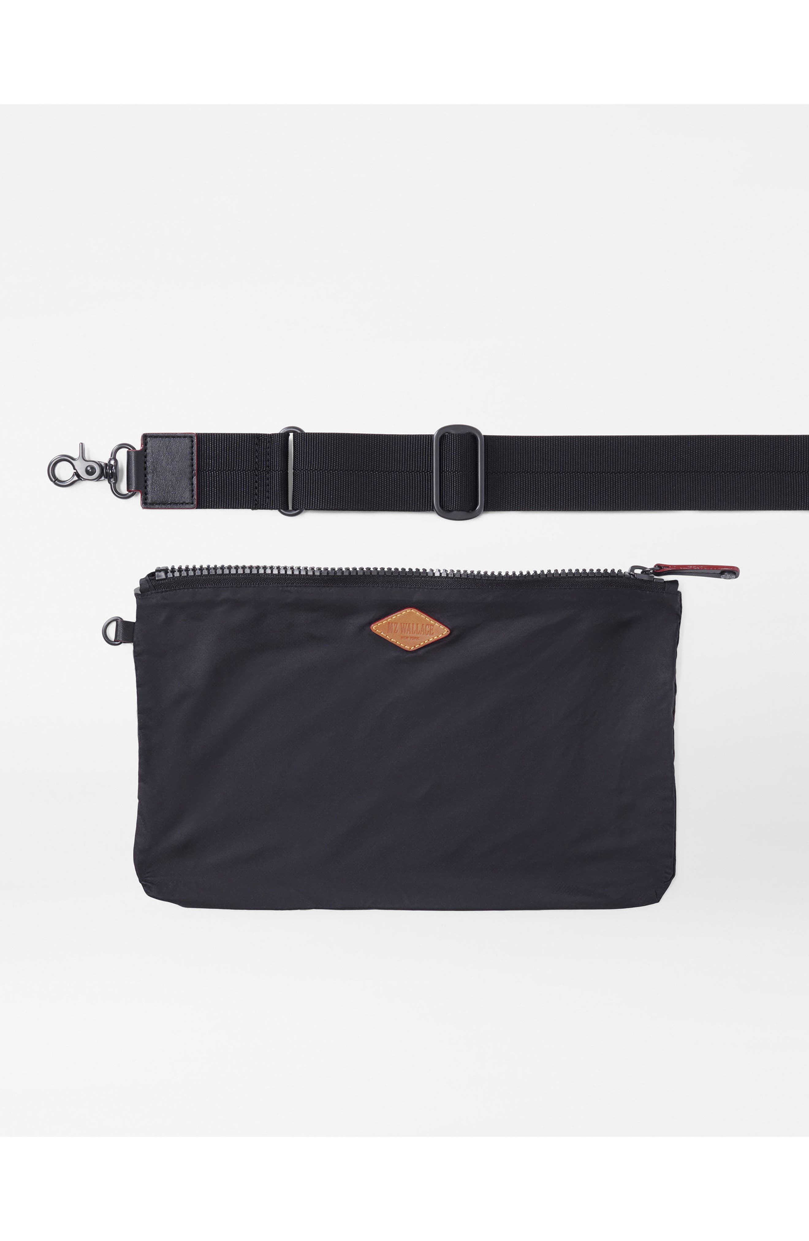 MZ Wallace Nik Quilted Nylon Duffle Bag, Alternate, color, Black