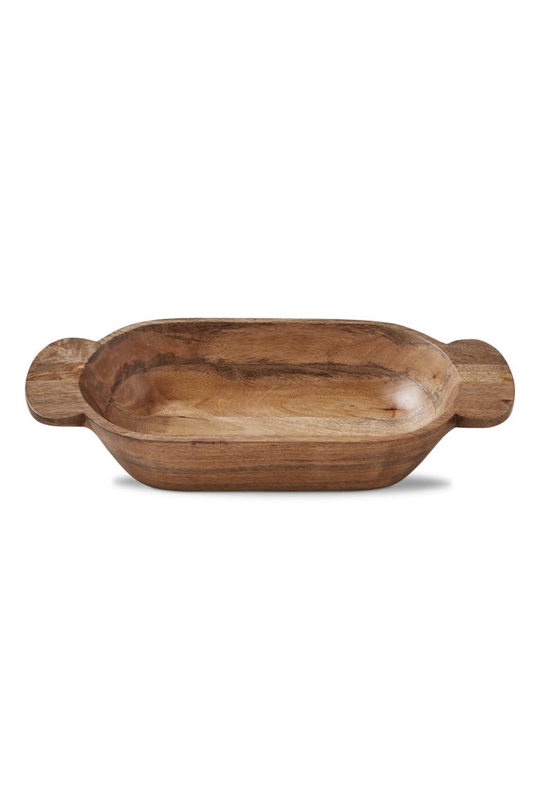Watermill Natural Wood Dough Bowl - Decorative Kitchen Bowl, Main, color, Beige