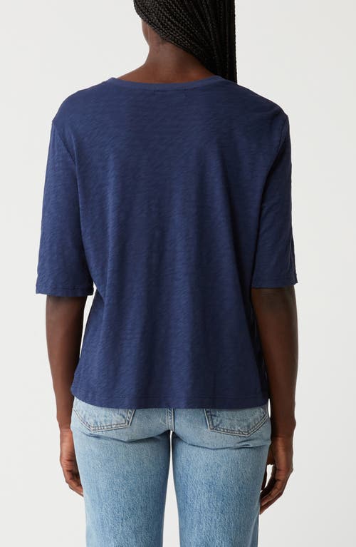Michael Stars Reid Oversized Crewneck Top In Blue