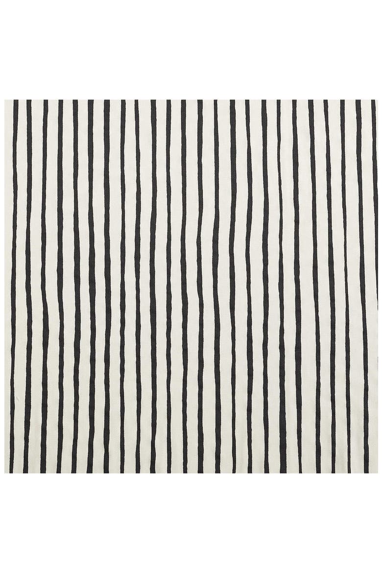 Piccolo Stripe Cotton Sateen Queen Sheet Set, Alternate, color, OPEN CHARCOAL