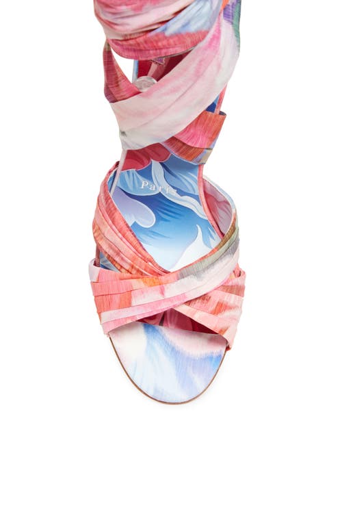 Christian Louboutin Affabula Ankle Wrap Sandal In Multi