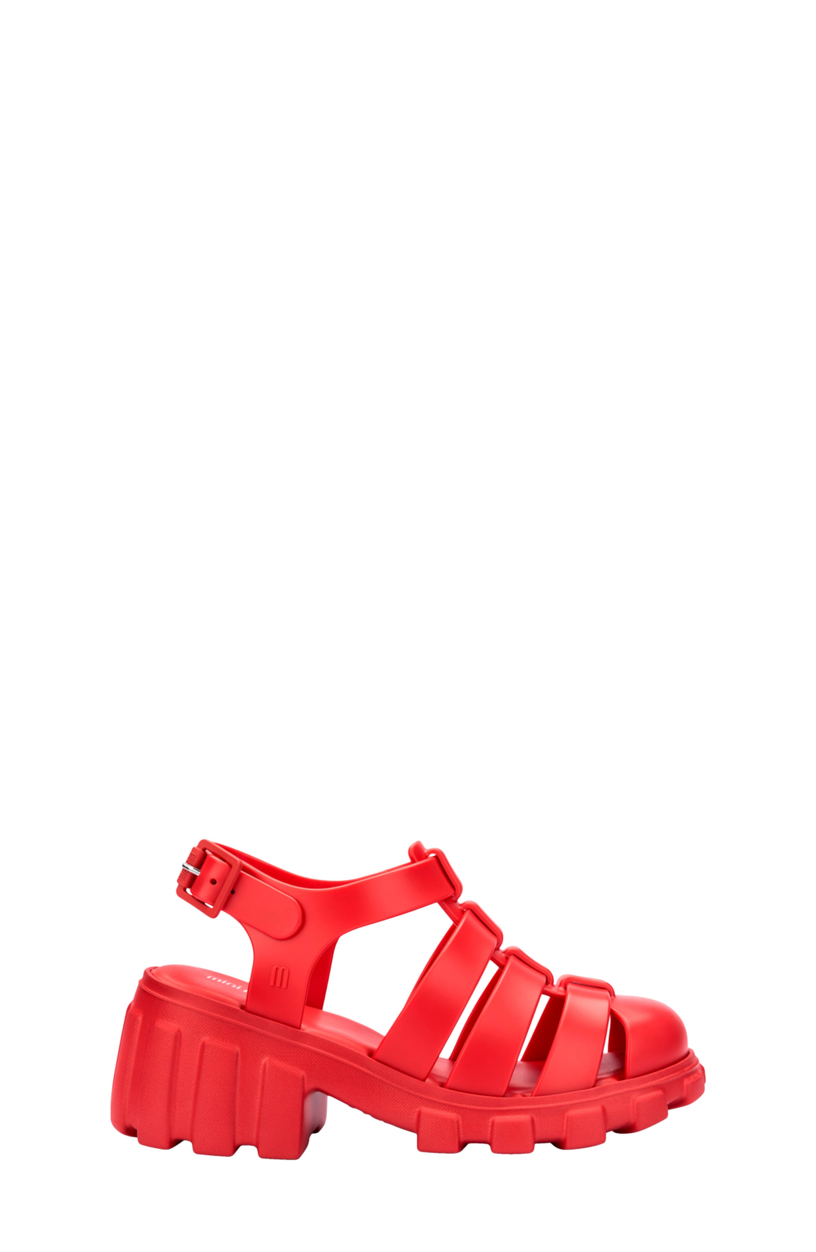 Kids' Megan Platform Fisherman Sandal, Alternate, color, RED