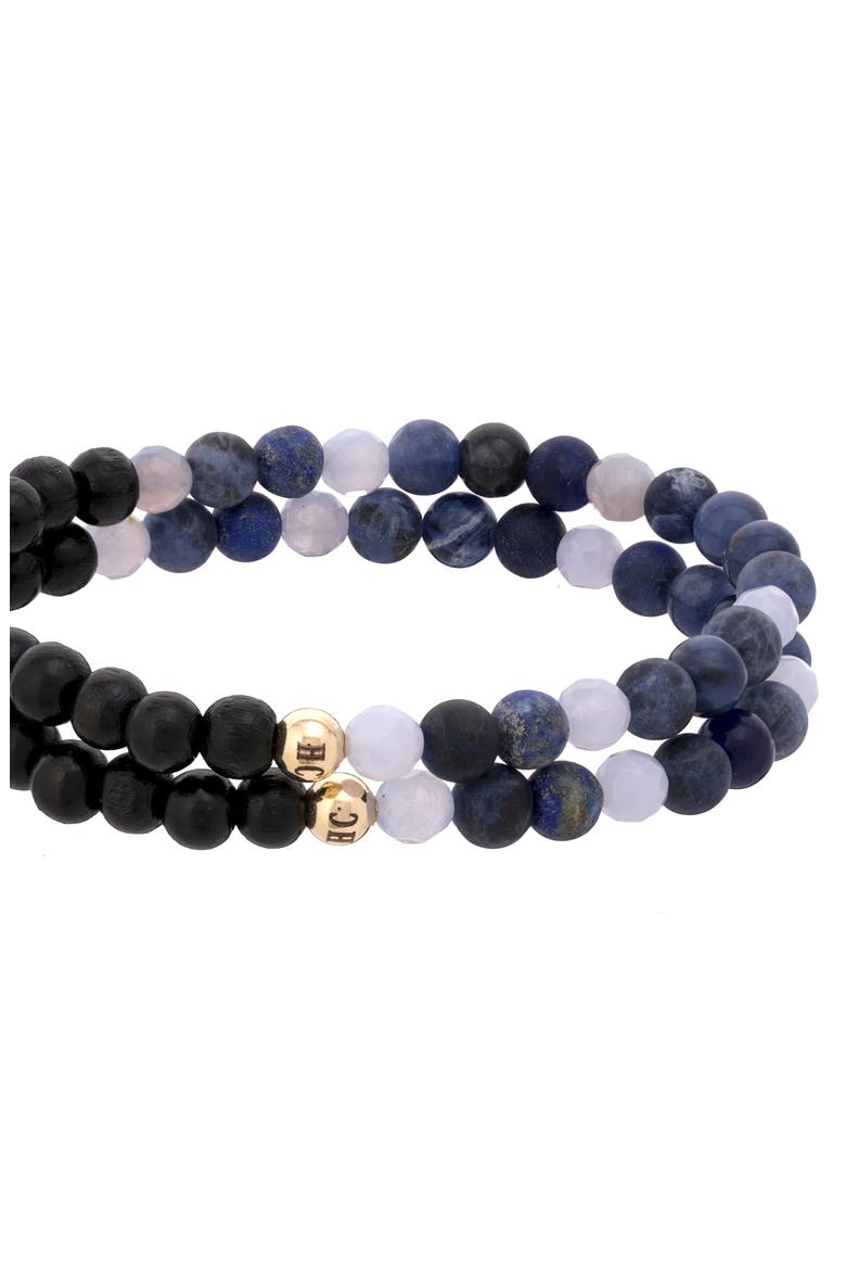 Men's N12 Express & Communicate Set of 2 Healer's Bracelets, Alternate, color, BLACK