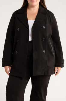 Alma Calvary Stretch Cotton Twill Peacoat