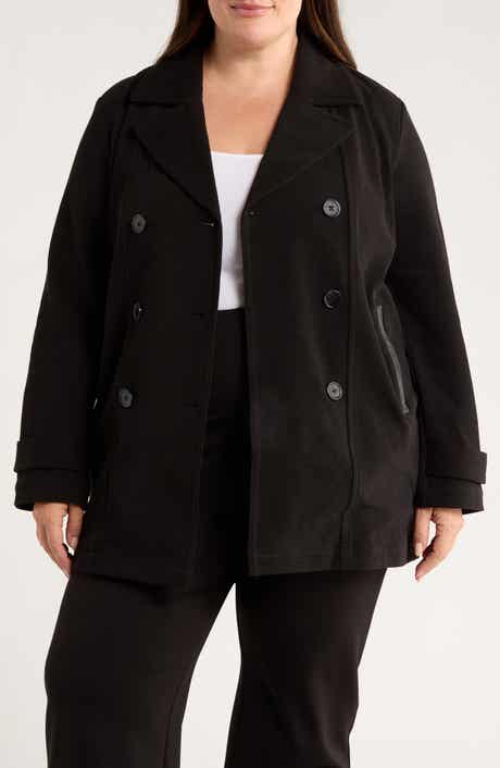 Alma Calvary Stretch Cotton Twill Peacoat