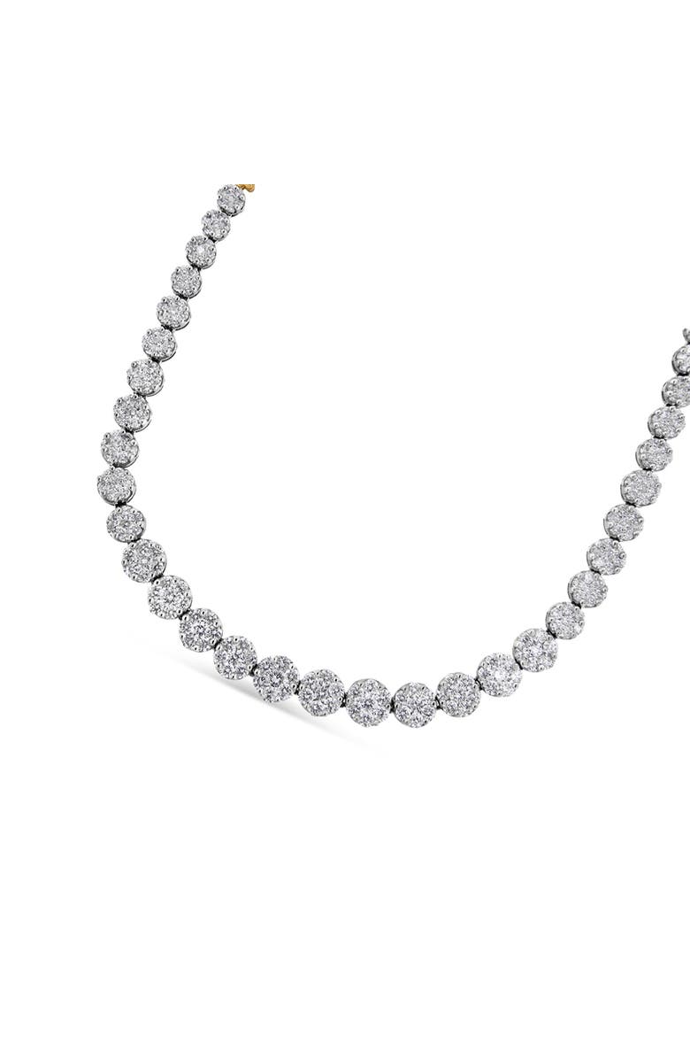 Haus of Brilliance IGI Certified 14K Yellow Gold 14 3/4 cttw Round-Cut Diamond Riviera Necklace, Alternate, color, Yellow