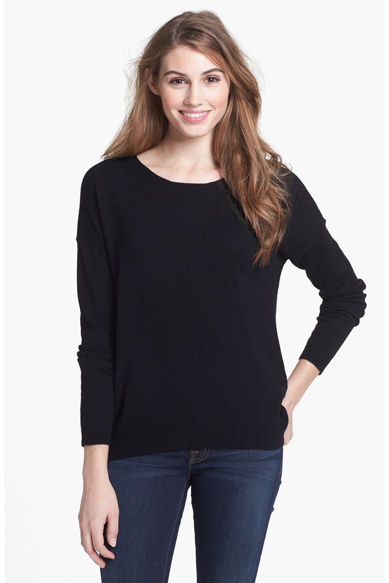 Wool & Cashmere Sweater, Alternate, color, BLACK