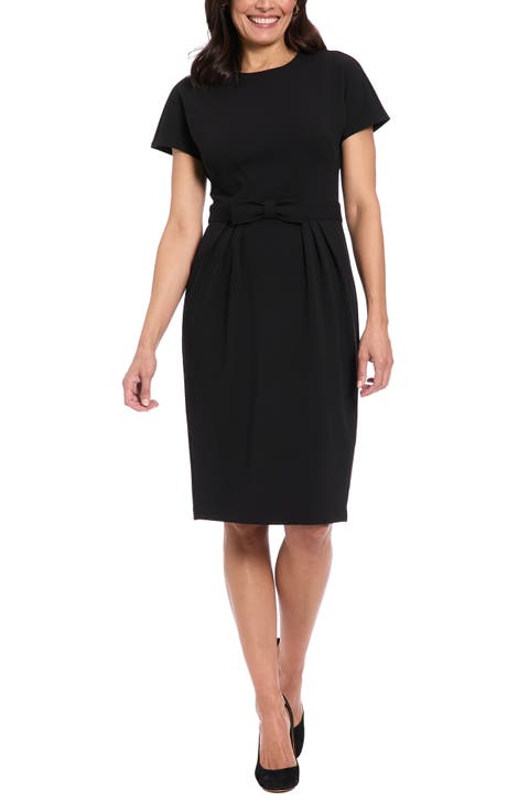 Bow Waist Sheath Dress