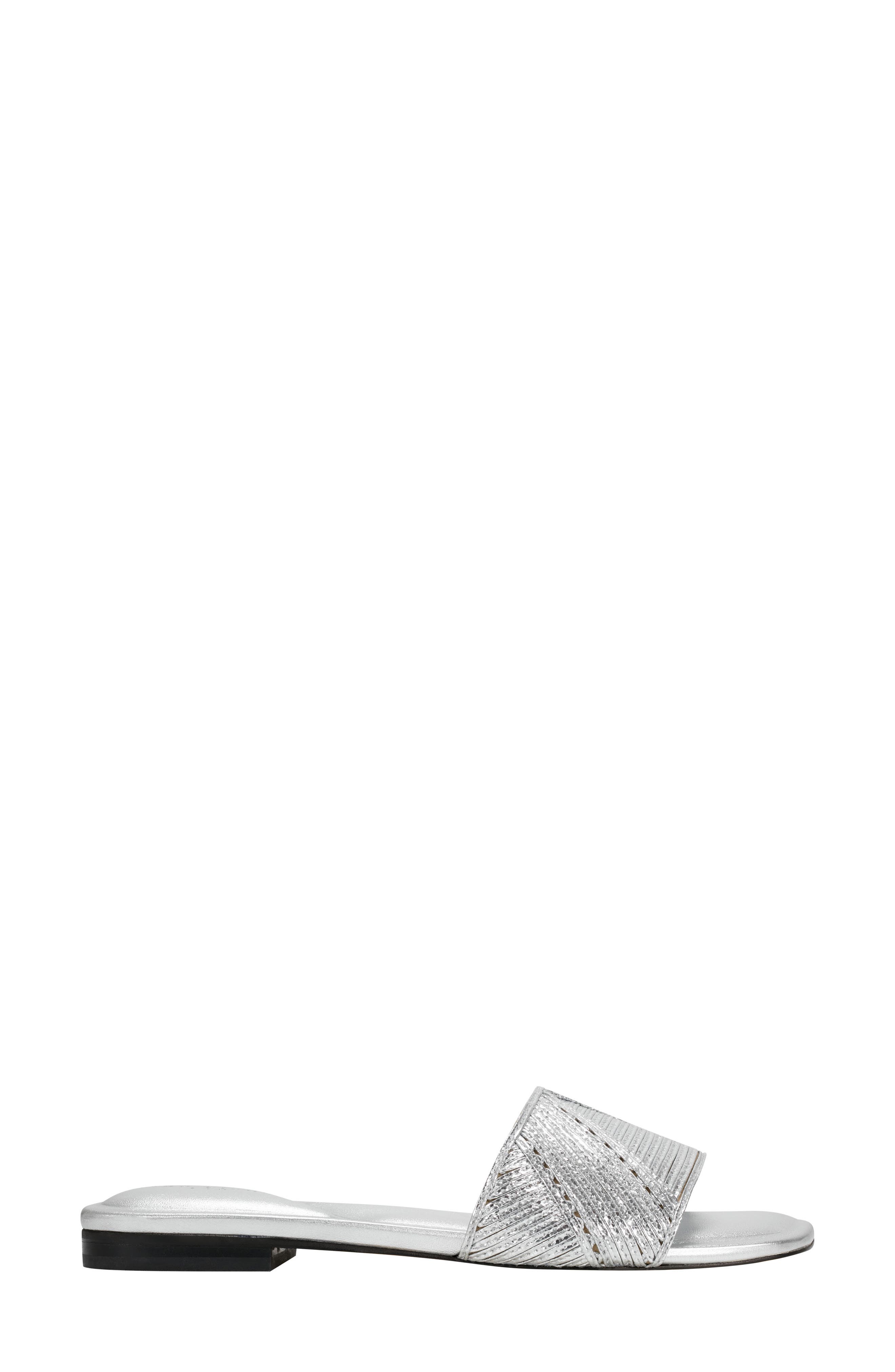 Marc Fisher LTD Murphy Slide Sandal, Alternate, color, Silver