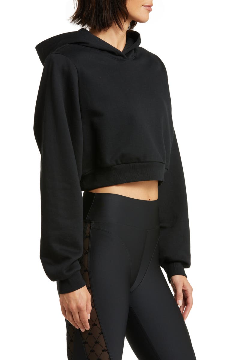 Alo Go Time Crop Hoodie, Alternate, color,