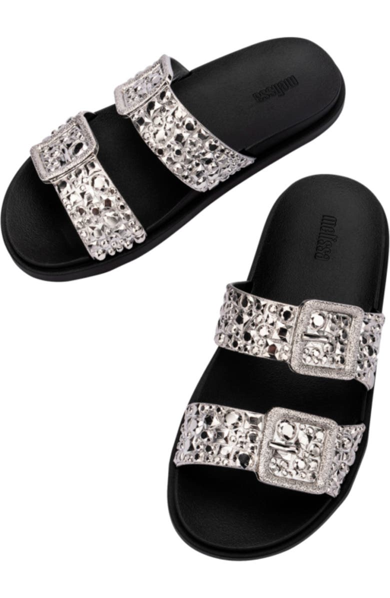 Melissa Lust Slide Sandal, Alternate, color, Onyx Black