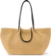 AllSaints Allington Paper Straw Tote