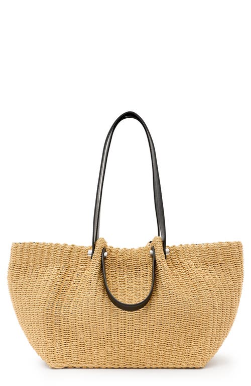 Allsaints Paper Straw Allington Tote Bag In Natural