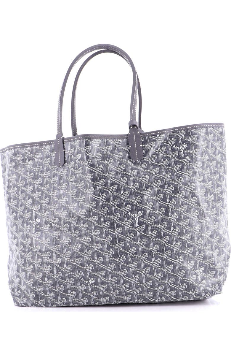 Pre-Owned Goyard Saint Louis Tote Coated Canvas PM, Main, color, Gray