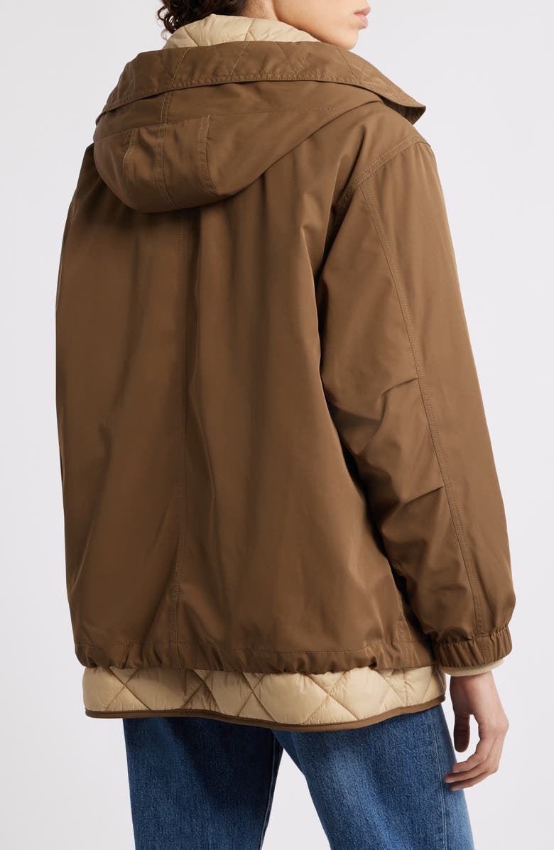 rag & bone Taki Convertible Jacket with Removable Hood, Alternate, color, Brown