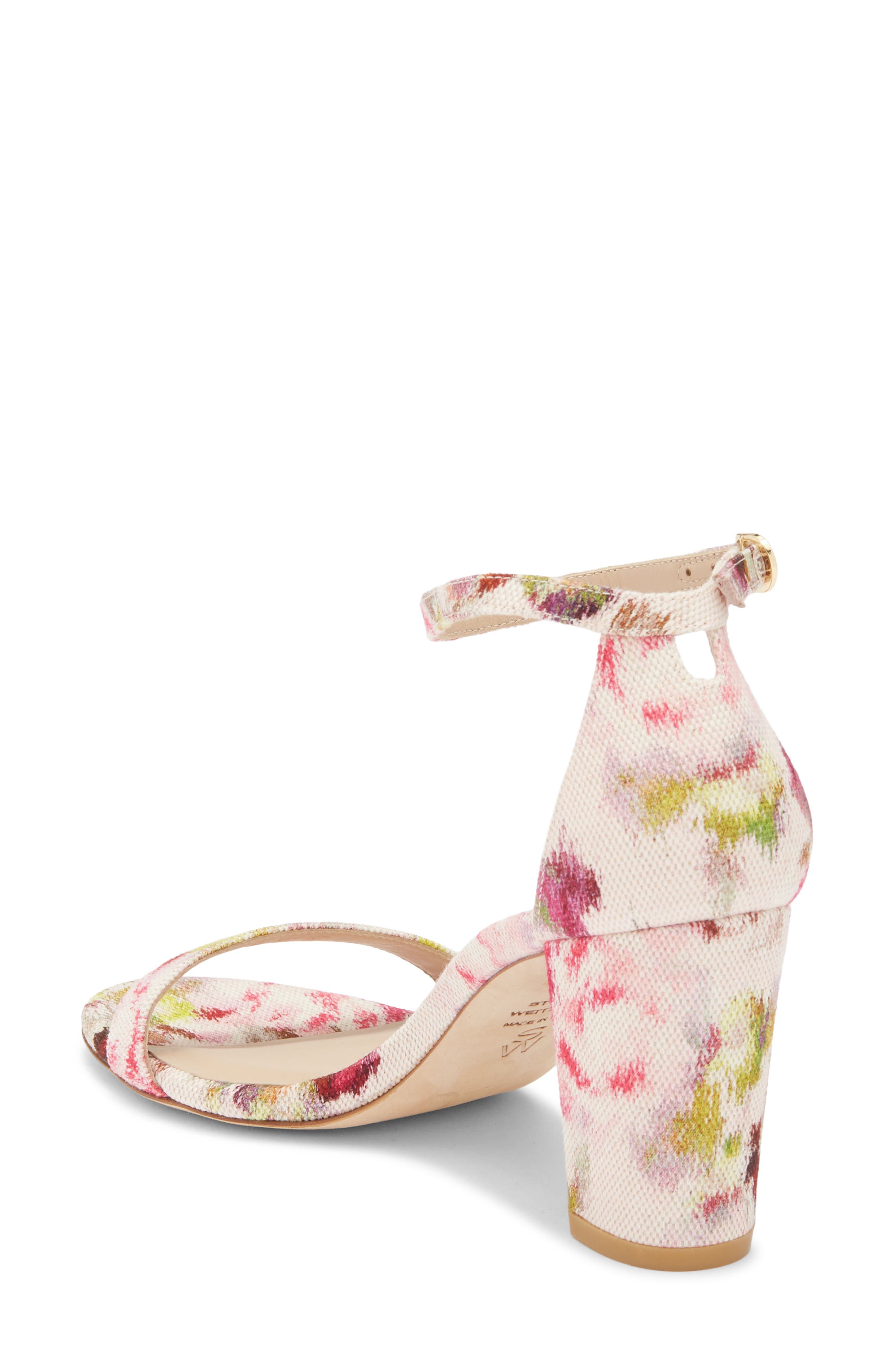 NearlyNude Ankle Strap Sandal, Alternate, color, PINK MULTI