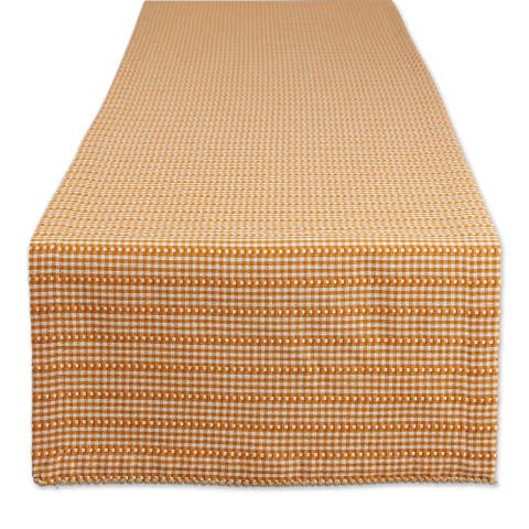 Black Farmhouse Gingham Table Runner 14x72
