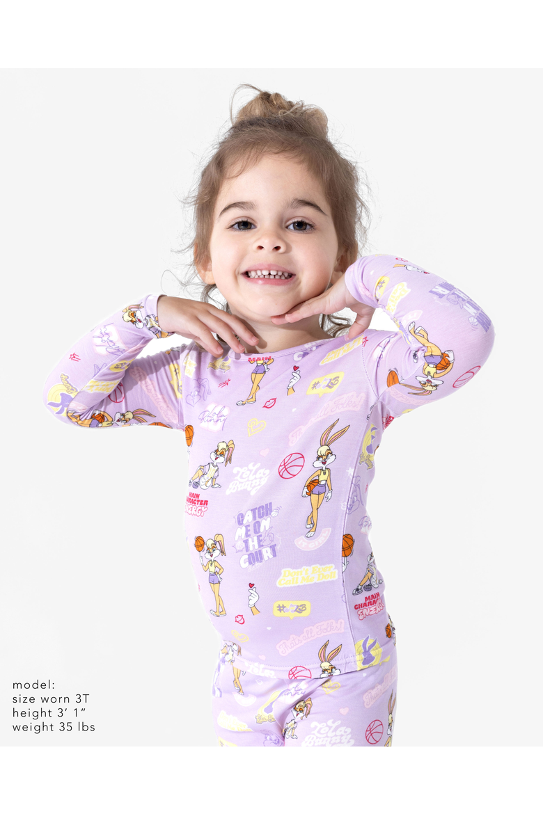 796a6a Color Bellabu Bear Kids' Lola Bunny Set of 2 Piece Pajamas | Nordstrom