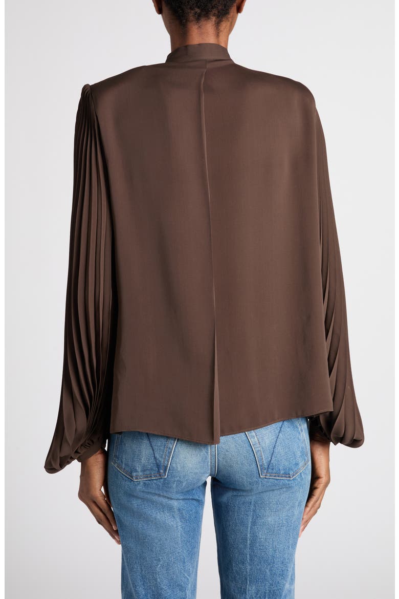 Lavallière Plissé Top, Alternate, color, MUSK