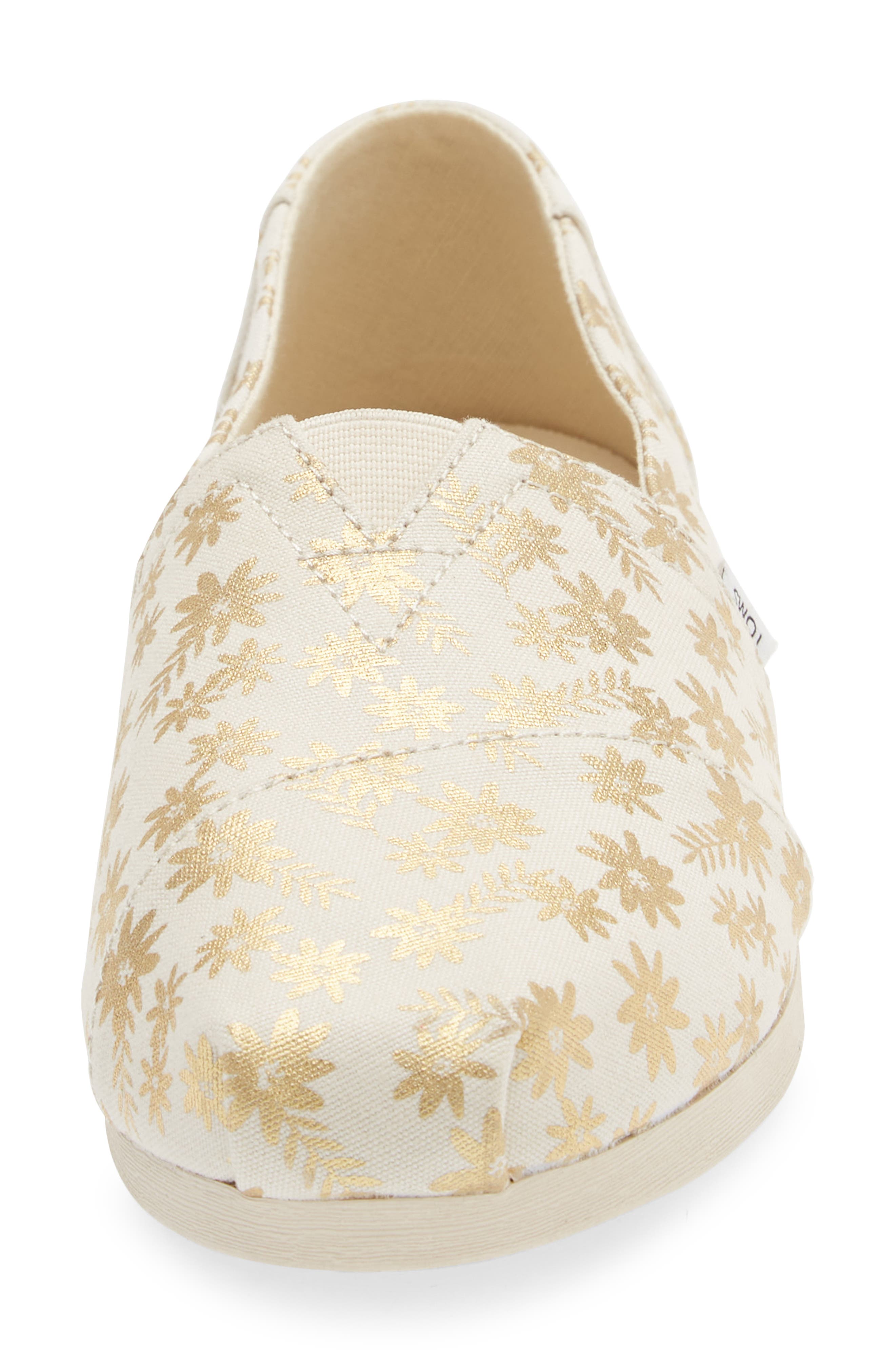 TOMS Alpa Floral Canvas Slip-On Sneaker, Alternate, color, 